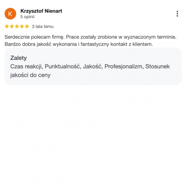 Opinie naszych Klientów